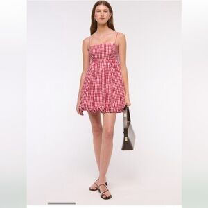 Abercrombie Red Gingham bubble dress - XL